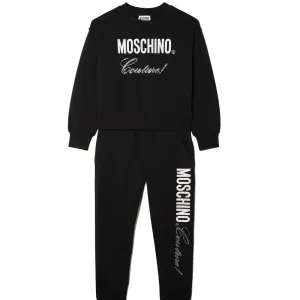Moschino Girls Couture Logo Tracksuit Black 10Y
