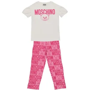 Moschino Girls Toy T-shirt & Leggings Set White 5Y