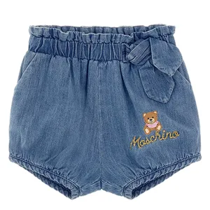Moschino Baby Girls Denim Shorts Blue 2A Bleach Light