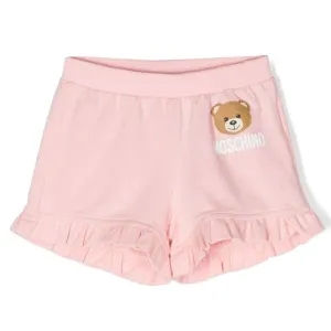 Moschino Baby Girls Teddy Bear Shorts Pink 9/12 Sugar Rose