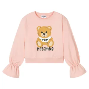 Moschino Girls Bear Sweater Pink 10Y