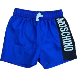 Moschino Boys Logo Swim Shorts Blue 10Y