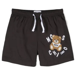 Moschino Boys Teddy Bear Print Swim Shorts Black 10A