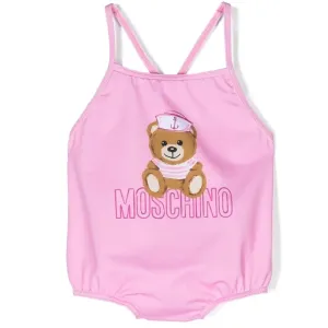 Moschino Baby Girls Swimsuit Pink 12/18 Bonbon