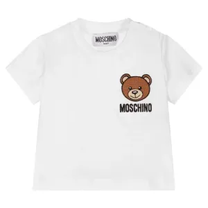 Moschino Baby Boys Bear T-shirt White 12/18m