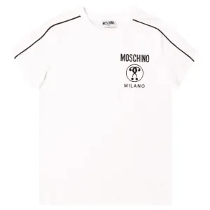 Moschino Boys Cotton T-shirt White 8Y