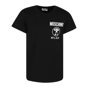 Moschino Boys Logo T-shirt Black 10Y