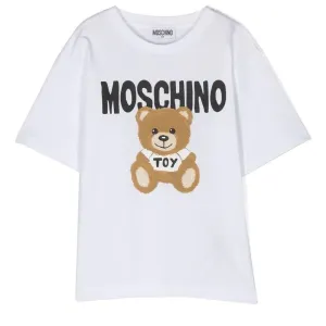 Moschino Boys Maxi T-shirt White 10A Optical