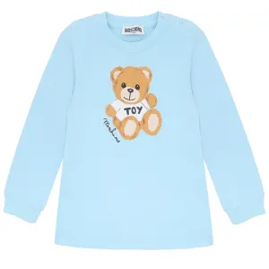 Moschino Unisex Babys Teddy Bear T-shirt Blue 2Y