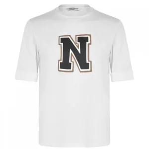Neil Barrett Men's College T-shirt White L