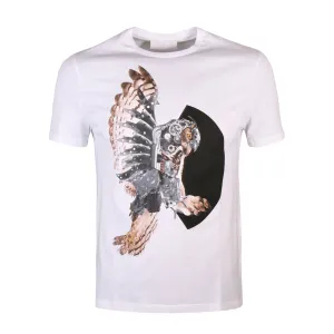 Neil Barrett Men's Eagle Print T-shirt White XL #1085162