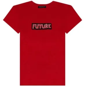 Neil Barrett Men's Future Print T-shirt Red M