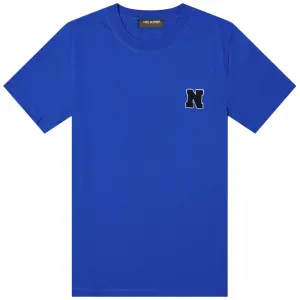 Neil Barrett Towelling Initial T-shirt Blue L