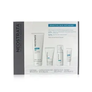 NeostrataSensitive Skin Antiaging Kit: Restore Cleanser, Restore Face Cream, Restore Face Serum, Restore Eye Cream 4pcs