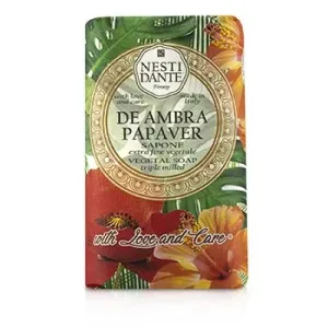 Nesti DanteTriple Milled Vegetal Soap With Love & Care - De Ambra Papaver 250g/8.8oz