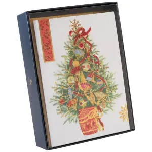 Asian Fan Tree 8 Count Boxed Christmas Cards