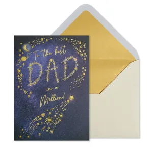 Best Dad Stars in Sky Father's Day Card