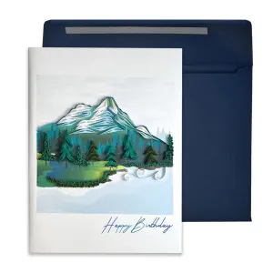Birthday Mountain Quilling Birthday Card