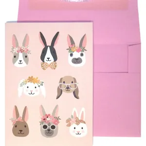 Bunny Faces Easter Card