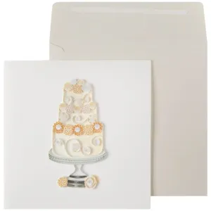 Cake Quilling Wedding Card #943799
