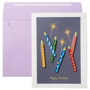 Candles Quilling Birthday Card #945012