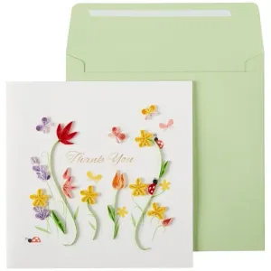 Gardening Quilling Thank You Card #932342