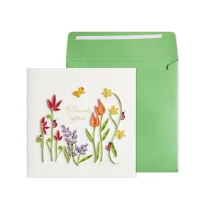 Gardening Quilling Thank You Card #15626