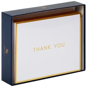Gold Boxed Note Cards