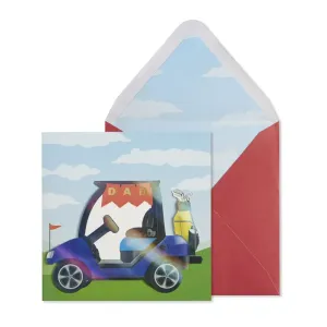 Golf Cart Father's Day Card