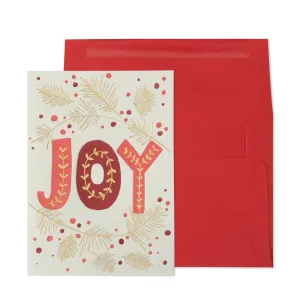 Joy Lettering Christmas Card