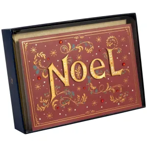 Noel Lettering 8 Count Boxed Christmas Boxed Cards