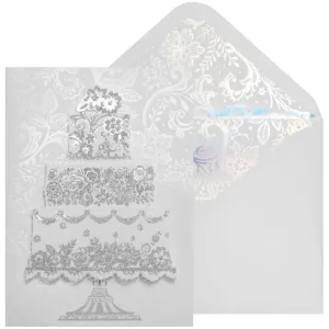 Oversize Elaborate Cake Wedding Card