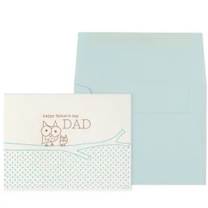 Owl and Kid Father's Day Card