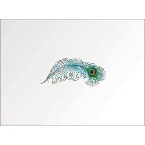 Peacock Feather Boxed Note Cards