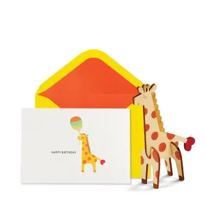 Puzzle Giraffe Birthday Card