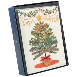 Rainbow Tree 8 Count Boxed Christmas Boxed Cards
