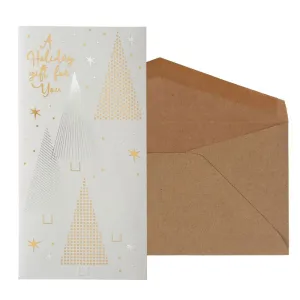 Silver and Gold Trees Christmas Card