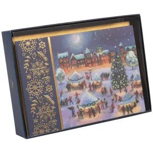 Snowy Village 8 Count Boxed Christmas Cards