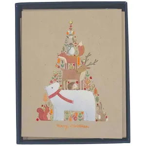 Stack of Critters 10 Count Boxed Christmas Cards