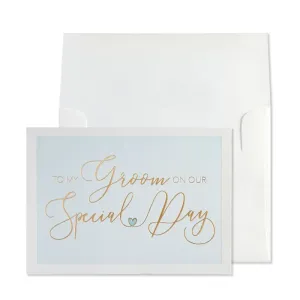 To My Groom Special Day Wedding Card