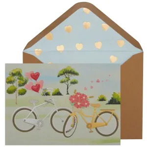 Two Bicycles Valentine's Day Card