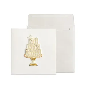 Cake Quilling Wedding Card #16456