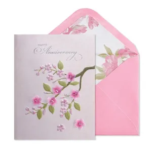 Cherry Blossom Anniversary Card