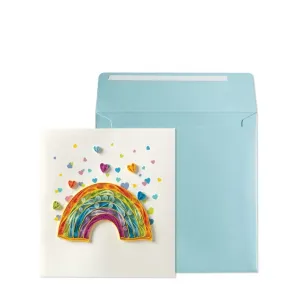 Rainbow Quilling Birthday Card