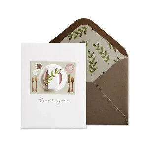 Table Setting Thank You Card