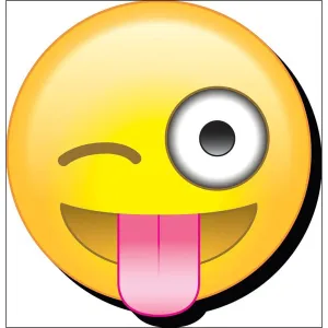 Emoji Wink Tongue Funky Chunky Magnet