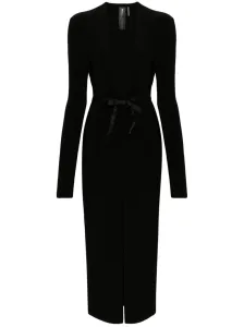 NORMA KAMALI - Deep V-neck Long Dress #1256917