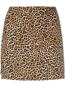 NORMA KAMALI - Leopard Print Mini Skirt #1154187