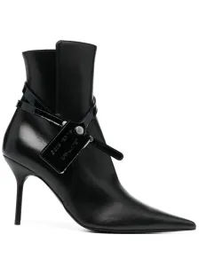 OFF-WHITE - Leather Ankle Boots #44526