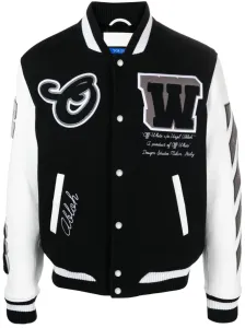 OFF-WHITE - Leather Varsity Jacket #1268770